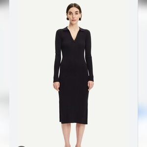 Samsoe Samsoe ribbed bodycon midi dress Sz L